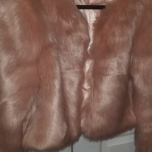 Light Pink Fur Coat